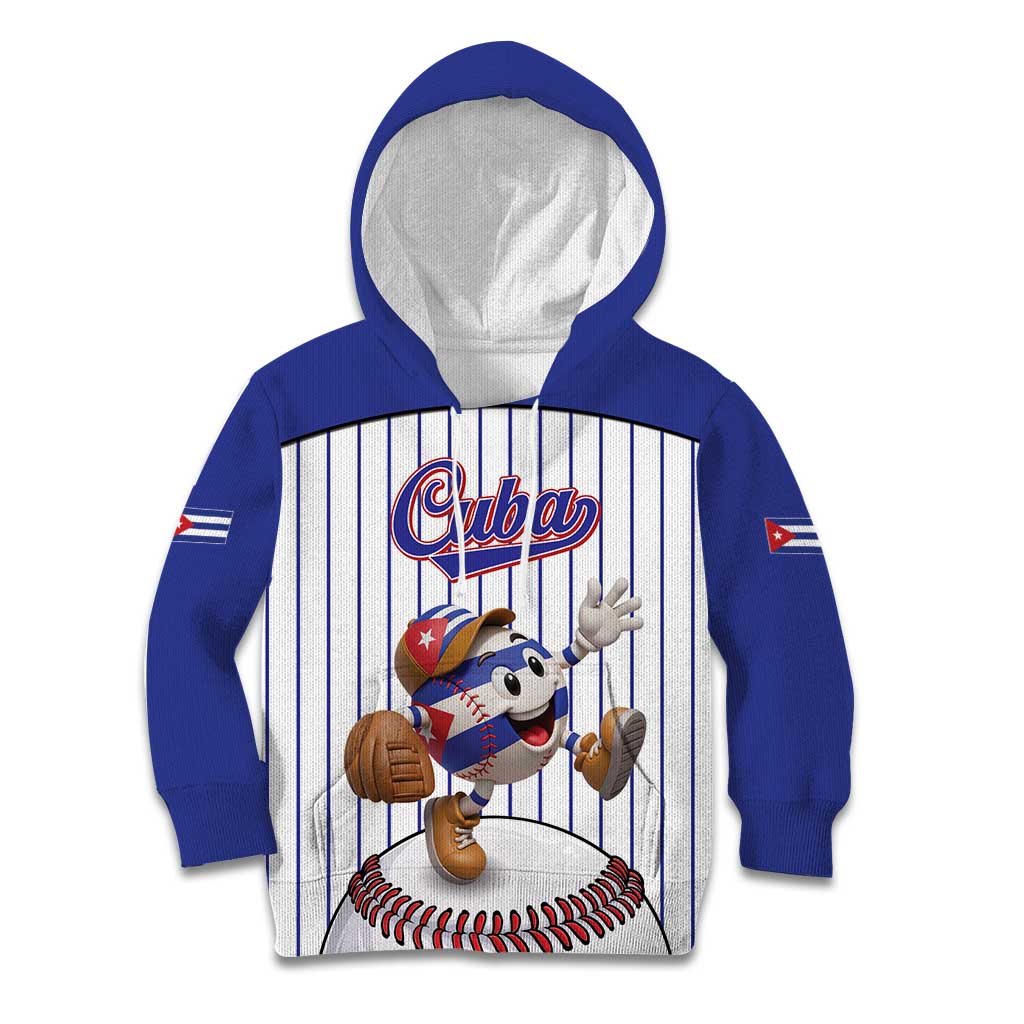 Cuba Baseball Custom Kid Hoodie Cuban Flag Mascot Design