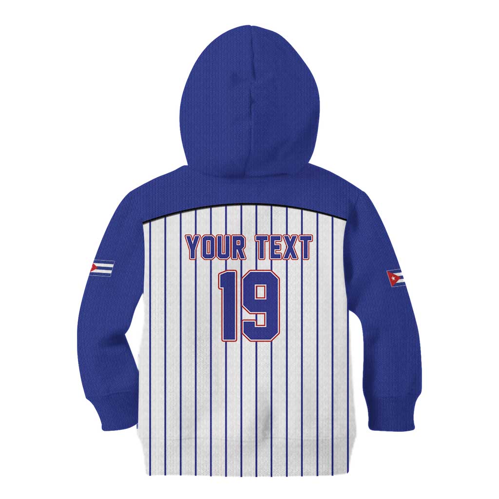 Cuba Baseball Custom Kid Hoodie Cuban Flag Mascot Design