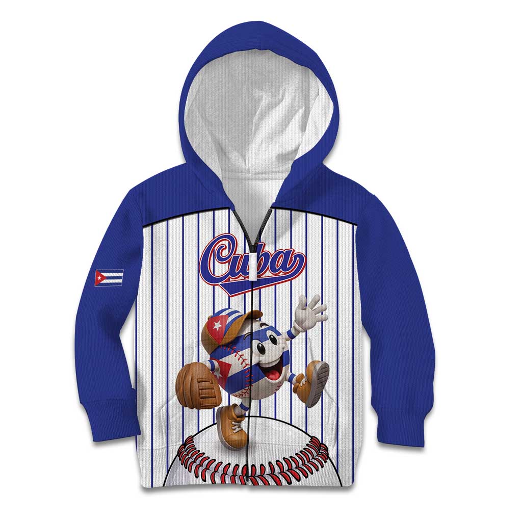 Cuba Baseball Custom Kid Hoodie Cuban Flag Mascot Design
