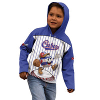 Cuba Baseball Custom Kid Hoodie Cuban Flag Mascot Design