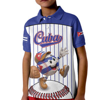 Cuba Baseball Custom Kid Polo Shirt Cuban Flag Mascot Design