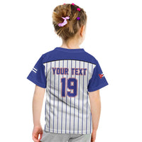 Cuba Baseball Custom Kid T Shirt Cuban Flag Mascot Design