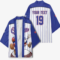 Cuba Baseball Custom Kimono Cuban Flag Mascot Design