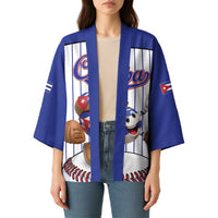 Cuba Baseball Custom Kimono Cuban Flag Mascot Design