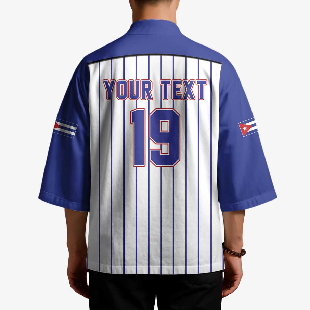 Cuba Baseball Custom Kimono Cuban Flag Mascot Design