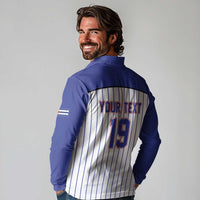 Cuba Baseball Custom Long Sleeve Polo Shirt Cuban Flag Mascot Design