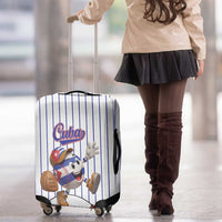 Cuba Baseball Luggage Cover Cuban Flag Mascot Design