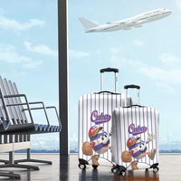 Cuba Baseball Luggage Cover Cuban Flag Mascot Design