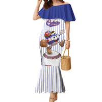 Cuba Baseball Custom Mermaid Dress Cuban Flag Mascot Design