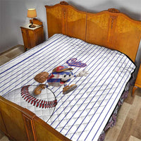 Cuba Baseball Quilt Cuban Flag Mascot Design