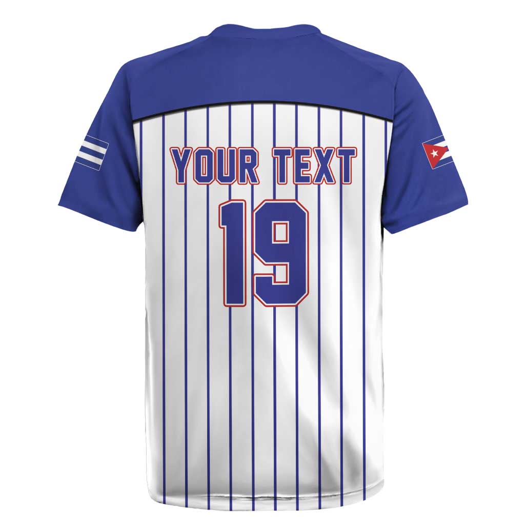 Cuba Baseball Custom Rugby Jersey Cuban Flag Mascot Design