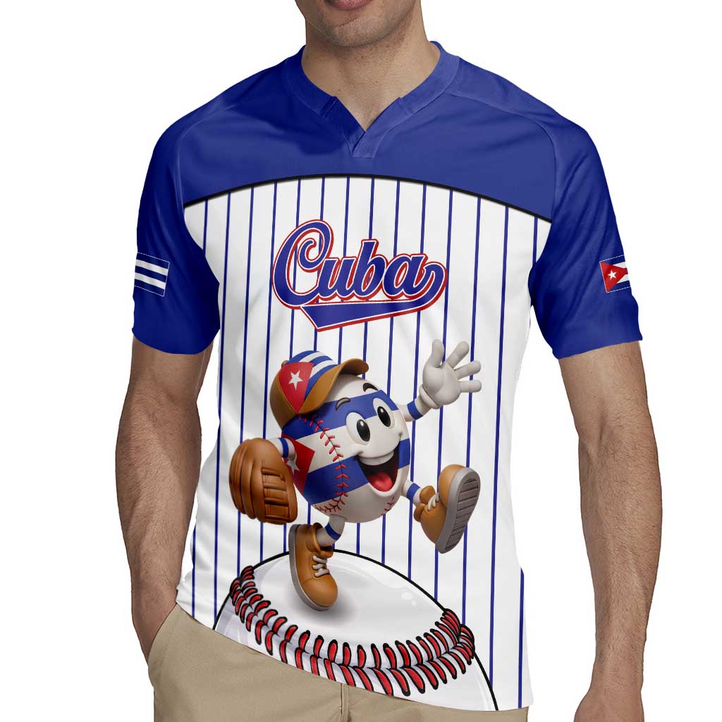 Cuba Baseball Custom Rugby Jersey Cuban Flag Mascot Design