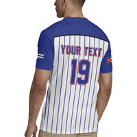 Cuba Baseball Custom Rugby Jersey Cuban Flag Mascot Design