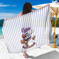 Cuba Baseball Sarong Cuban Flag Mascot Design