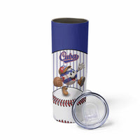 Cuba Baseball Custom Skinny Tumbler Cuban Flag Mascot Design