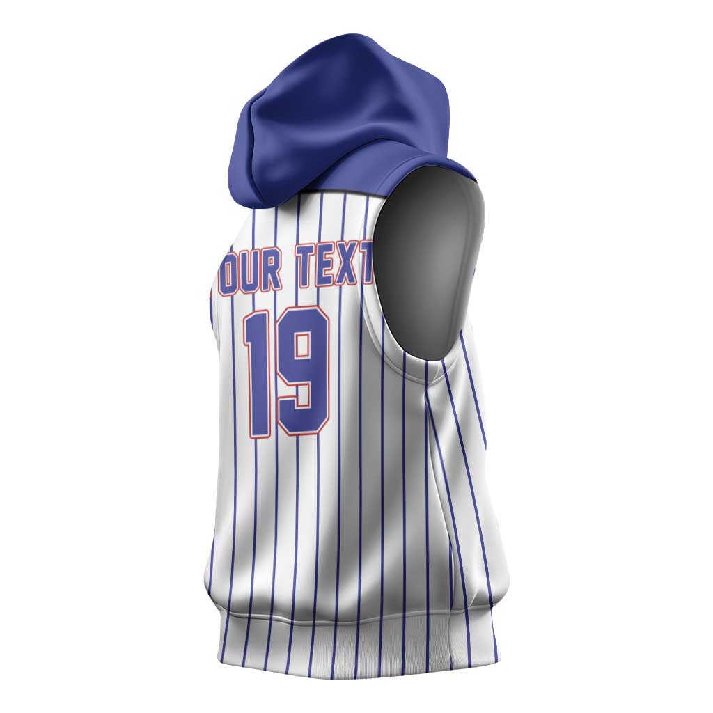 Cuba Baseball Custom Sleeveless Hoodie Cuban Flag Mascot Design