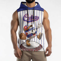 Cuba Baseball Custom Sleeveless Hoodie Cuban Flag Mascot Design