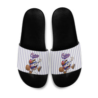 Cuba Baseball Slide Sandals Cuban Flag Mascot Design