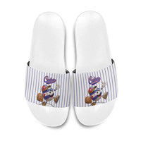Cuba Baseball Slide Sandals Cuban Flag Mascot Design
