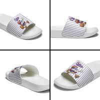 Cuba Baseball Slide Sandals Cuban Flag Mascot Design