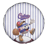 Cuba Baseball Spare Tire Cover Cuban Flag Mascot Design