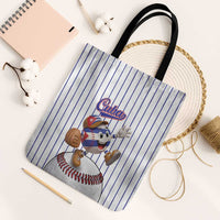 Cuba Baseball Tote Bag Cuban Flag Mascot Design