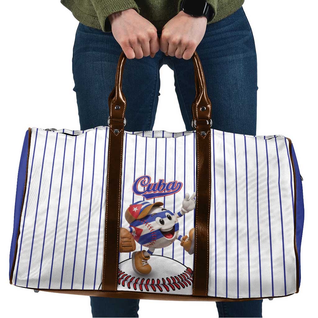 Cuba Baseball Travel Bag Cuban Flag Mascot Design