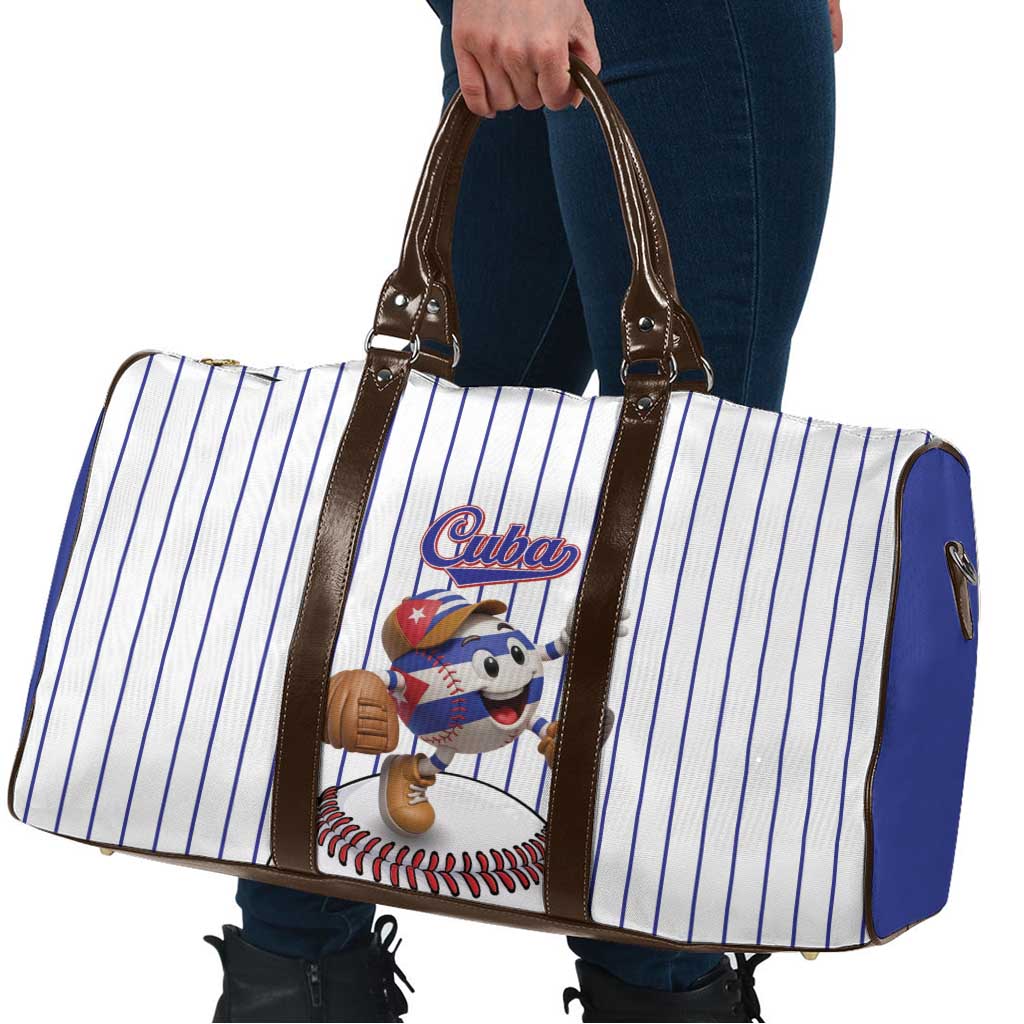 Cuba Baseball Travel Bag Cuban Flag Mascot Design