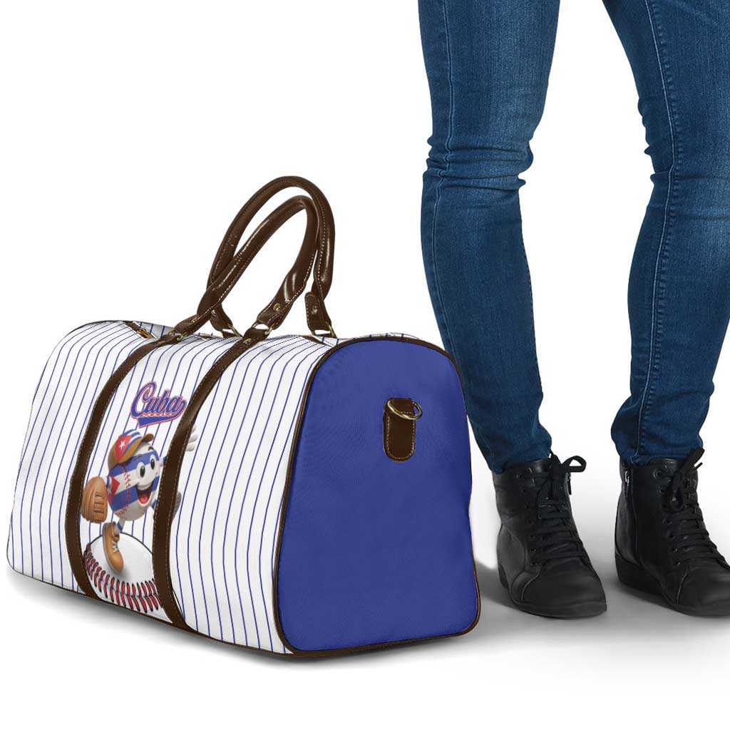 Cuba Baseball Travel Bag Cuban Flag Mascot Design