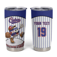 Cuba Baseball Custom Tumbler Cup Cuban Flag Mascot Design