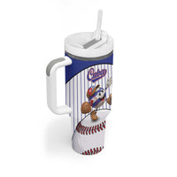 Cuba Baseball Custom Tumbler With Handle Cuban Flag Mascot Design