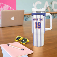 Cuba Baseball Custom Tumbler With Handle Cuban Flag Mascot Design