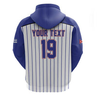 Cuba Baseball Custom Zip Hoodie Cuban Flag Mascot Design