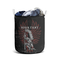 Personalized Poland Husaria Laundry Basket Polska Winged Hussar Knight Pride