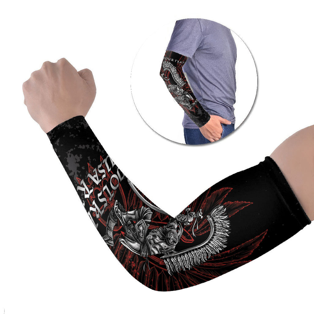 Personalized Poland Husaria Arm Sleeves Polska Winged Hussar Knight Pride