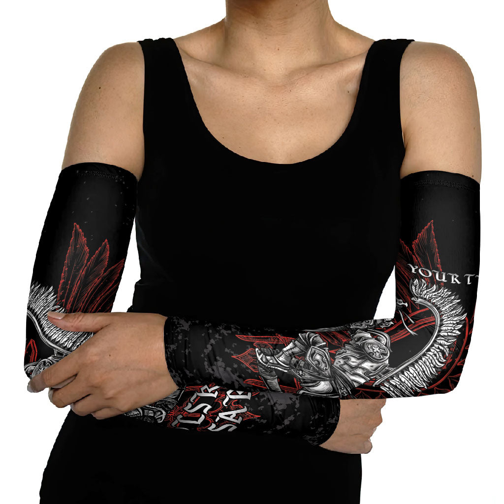 Personalized Poland Husaria Arm Sleeves Polska Winged Hussar Knight Pride