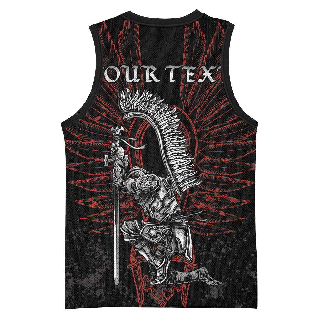 Personalized Poland Husaria Basketball Jersey Polska Winged Hussar Knight Pride