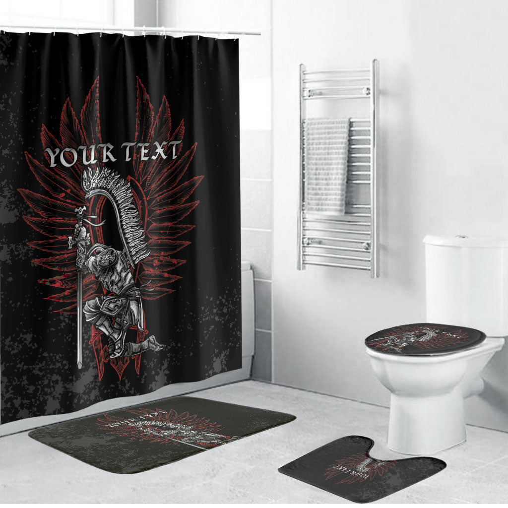 Personalized Poland Husaria Bathroom Set Polska Winged Hussar Knight Pride