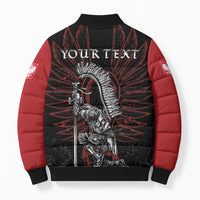 Personalized Poland Husaria Bomber Puffer Jacket Polska Winged Hussar Knight Pride