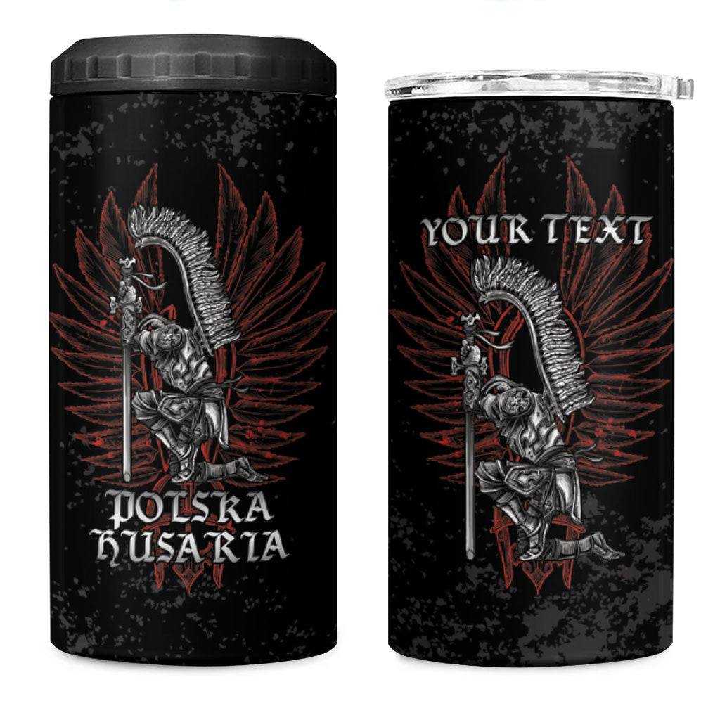 Personalized Poland Husaria 4 in 1 Can Cooler Tumbler Polska Winged Hussar Knight Pride
