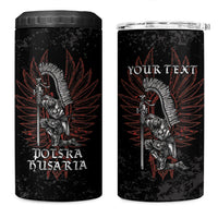 Personalized Poland Husaria 4 in 1 Can Cooler Tumbler Polska Winged Hussar Knight Pride