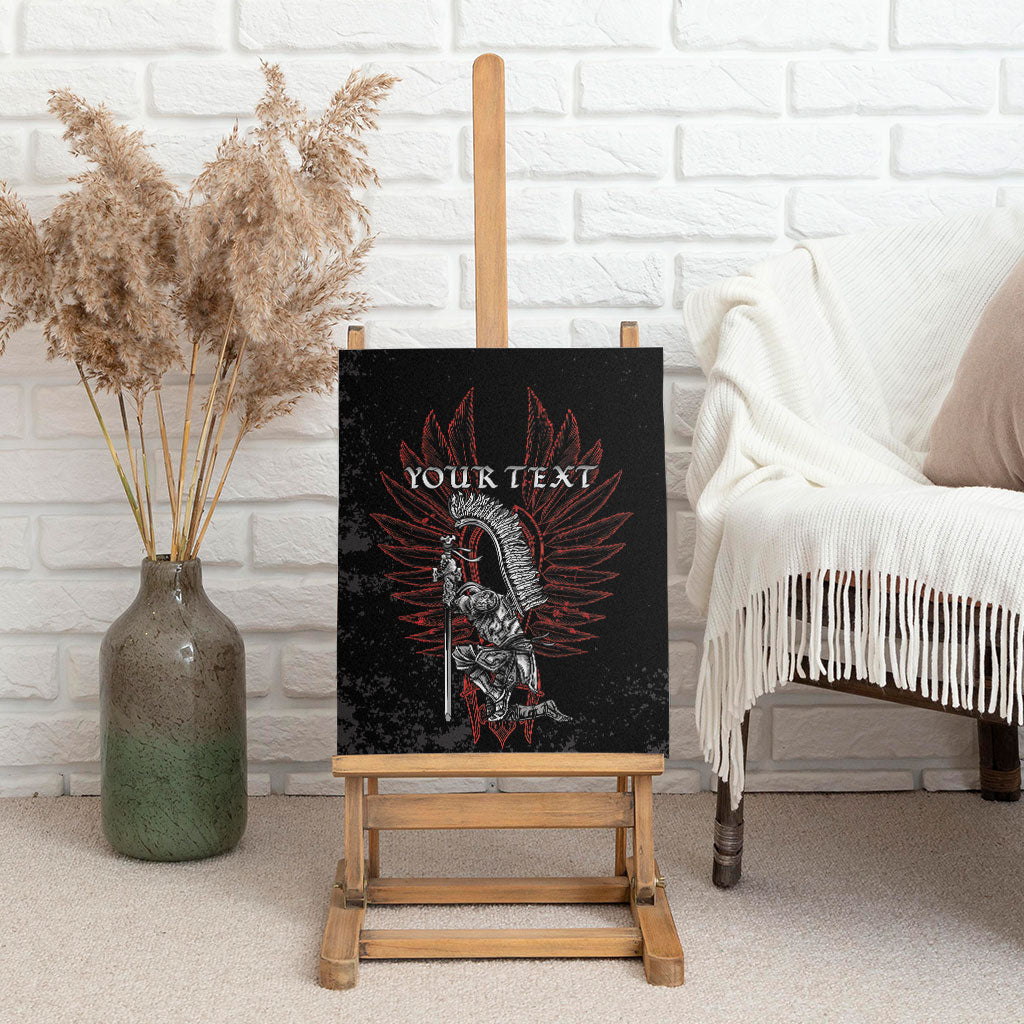 Personalized Poland Husaria Canvas Wall Art Polska Winged Hussar Knight Pride