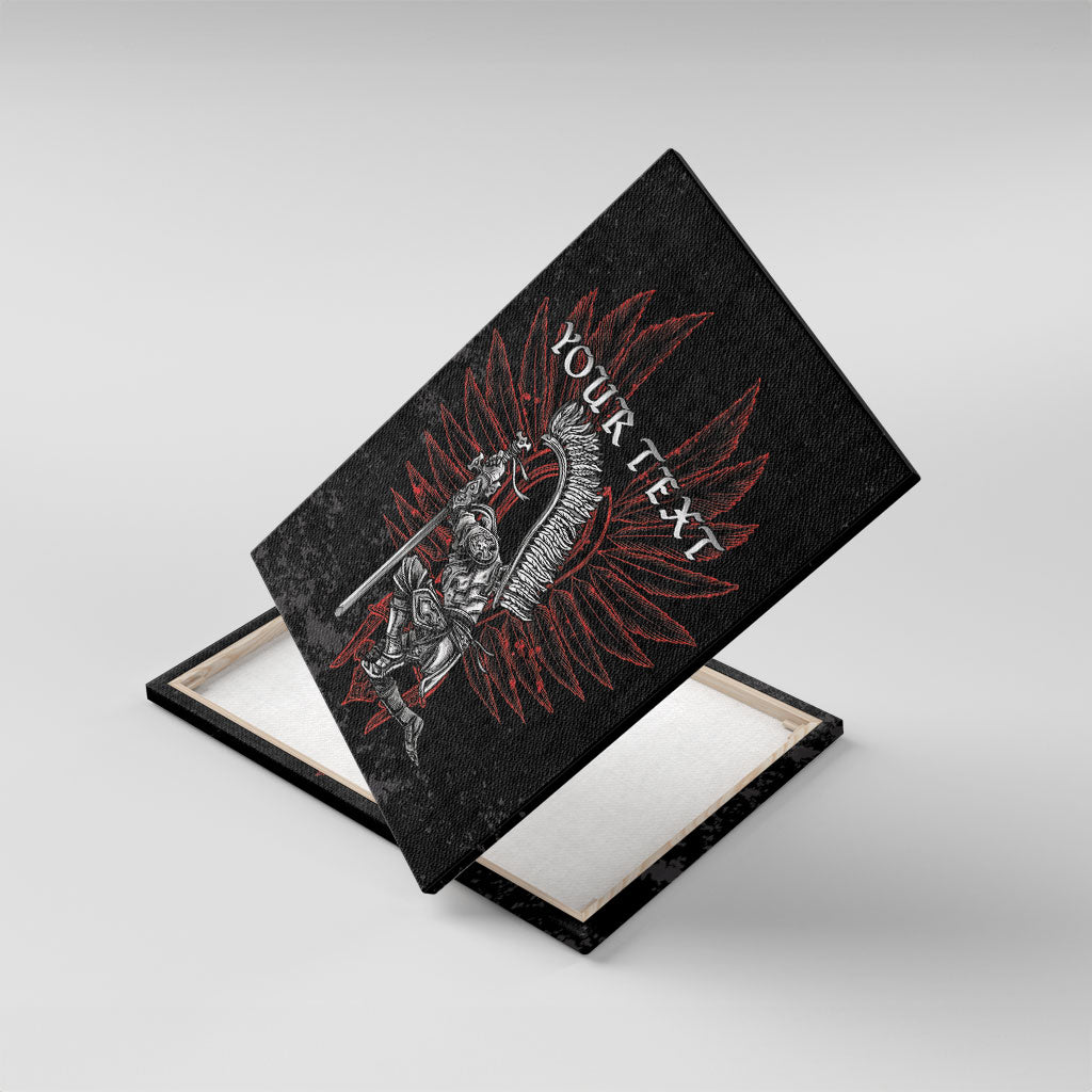 Personalized Poland Husaria Canvas Wall Art Polska Winged Hussar Knight Pride