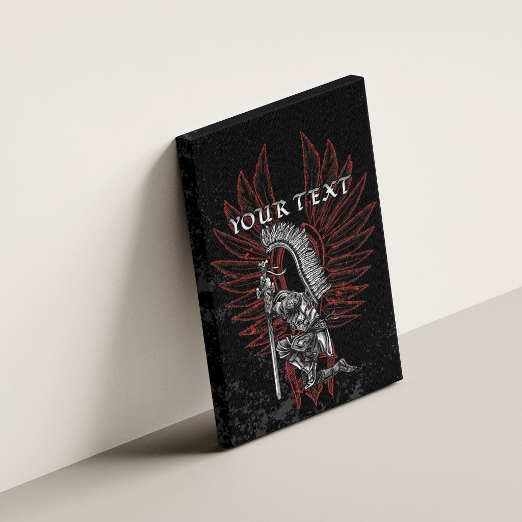 Personalized Poland Husaria Canvas Wall Art Polska Winged Hussar Knight Pride