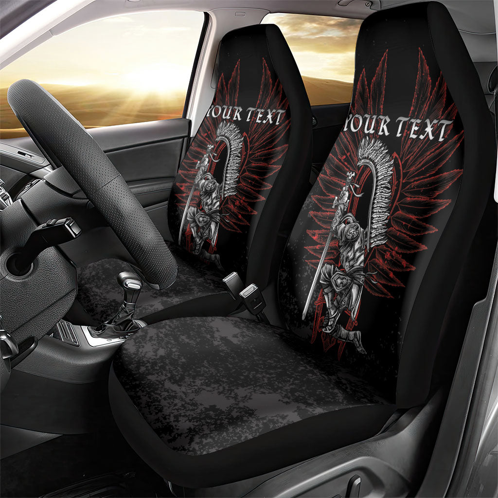 Personalized Poland Husaria Car Seat Cover Polska Winged Hussar Knight Pride
