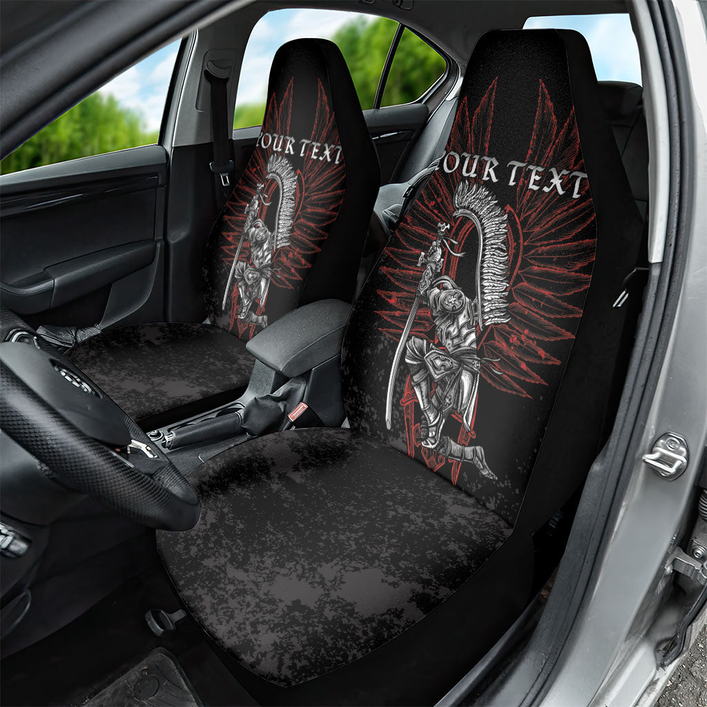 Personalized Poland Husaria Car Seat Cover Polska Winged Hussar Knight Pride
