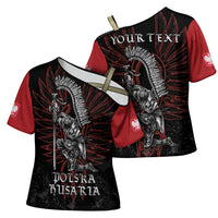 Personalized Poland Husaria Cross Shoulder Shirt Polska Winged Hussar Knight Pride