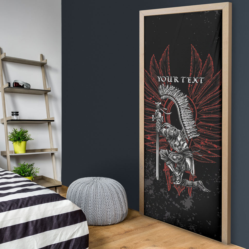 Personalized Poland Husaria Door Cover Polska Winged Hussar Knight Pride