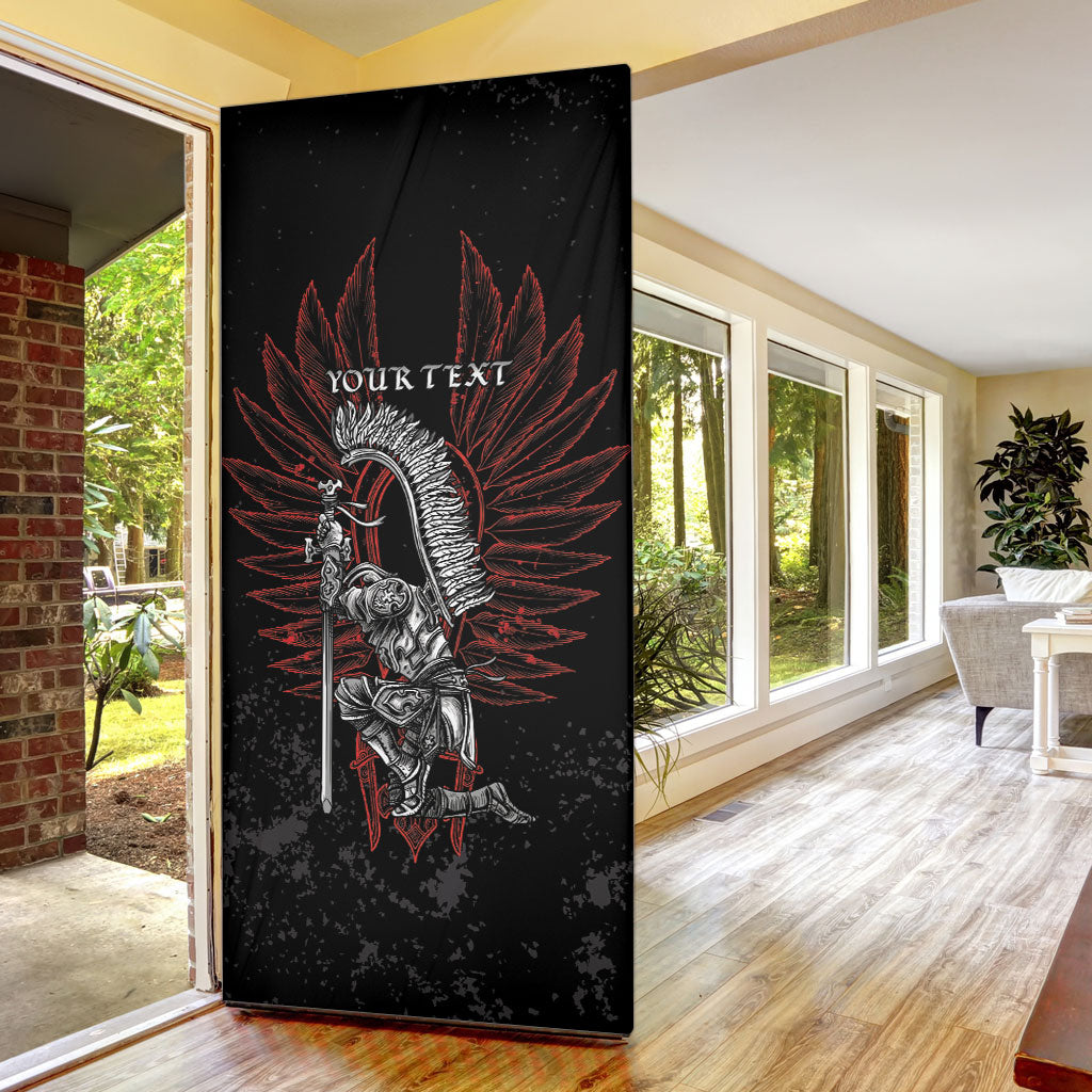 Personalized Poland Husaria Door Cover Polska Winged Hussar Knight Pride