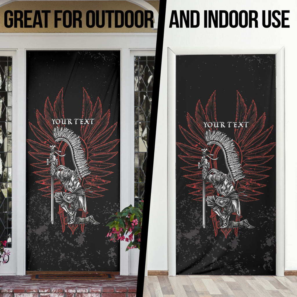 Personalized Poland Husaria Door Cover Polska Winged Hussar Knight Pride